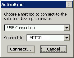 ActiveSync Connection Method